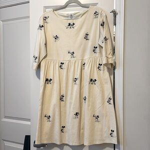 Disney Mickey and Minnie Embroidered Dress